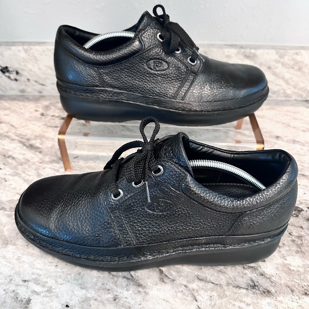 Propet Villager Black Grain Leather Orthopedic Oxfords new without box size 11.5